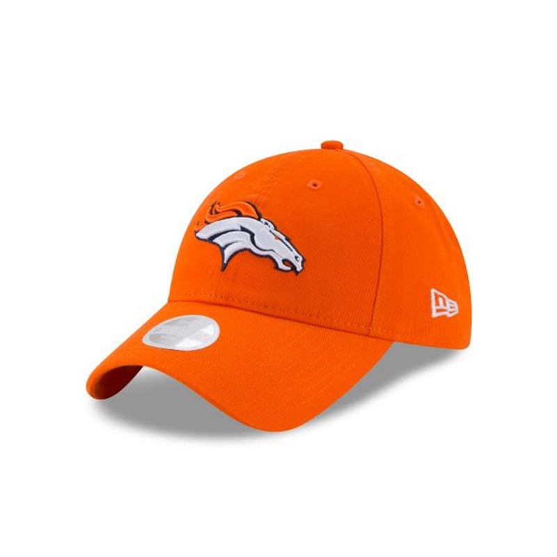 NFL Denver Broncos Womens Preferred Pick 9Twenty Adjustable (CQM4262) - Orange New Era Caps